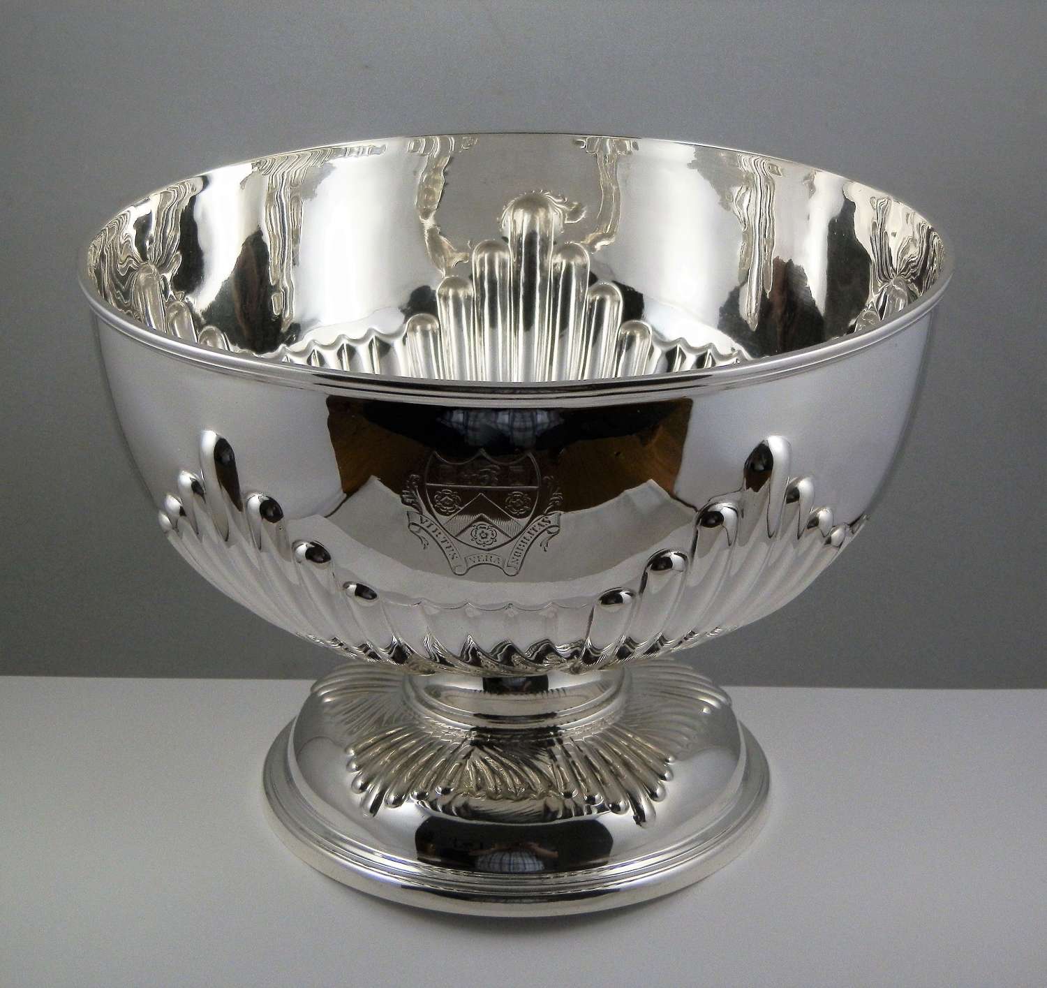Scottish Victorian silver punch bowl, Edinburgh 1900