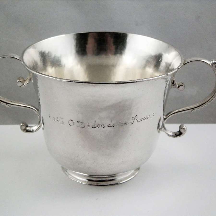 Guernsey silver christening cup, Pierre Mangy, c.1753