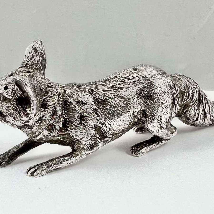 Victorian silver Fox pepperette, Charles Fox 1886