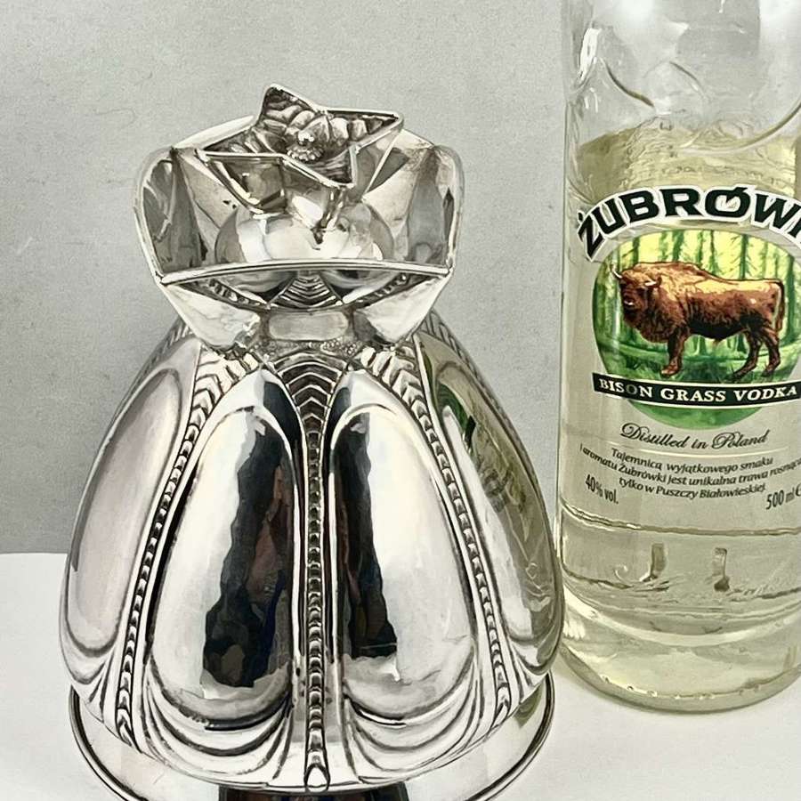 Art deco silver Vodka or liqueur decanter, L.N. Grffiths 1935
