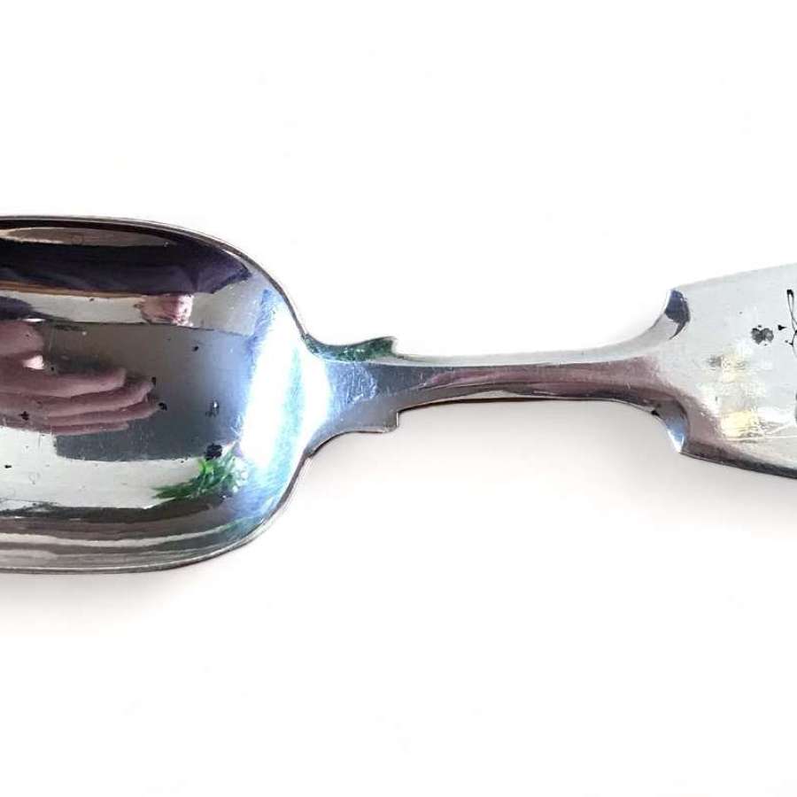 Scottish Provincial Silver Aberdeen caddy spoon, William Jamieson 1810