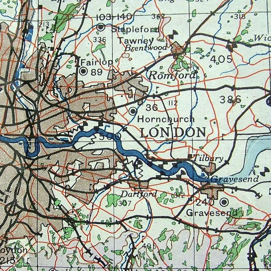 WW2 RAF Flight Maps - UK