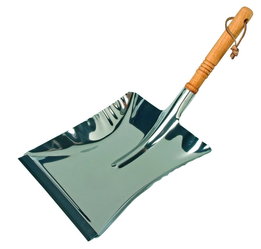 Dustpan - Stainless Steel with beech handle 45cm
