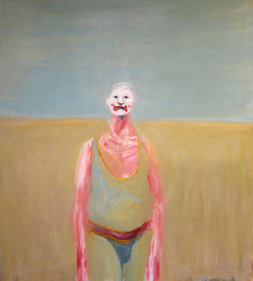 The Clown painting by Ian Humphreys dated 1986