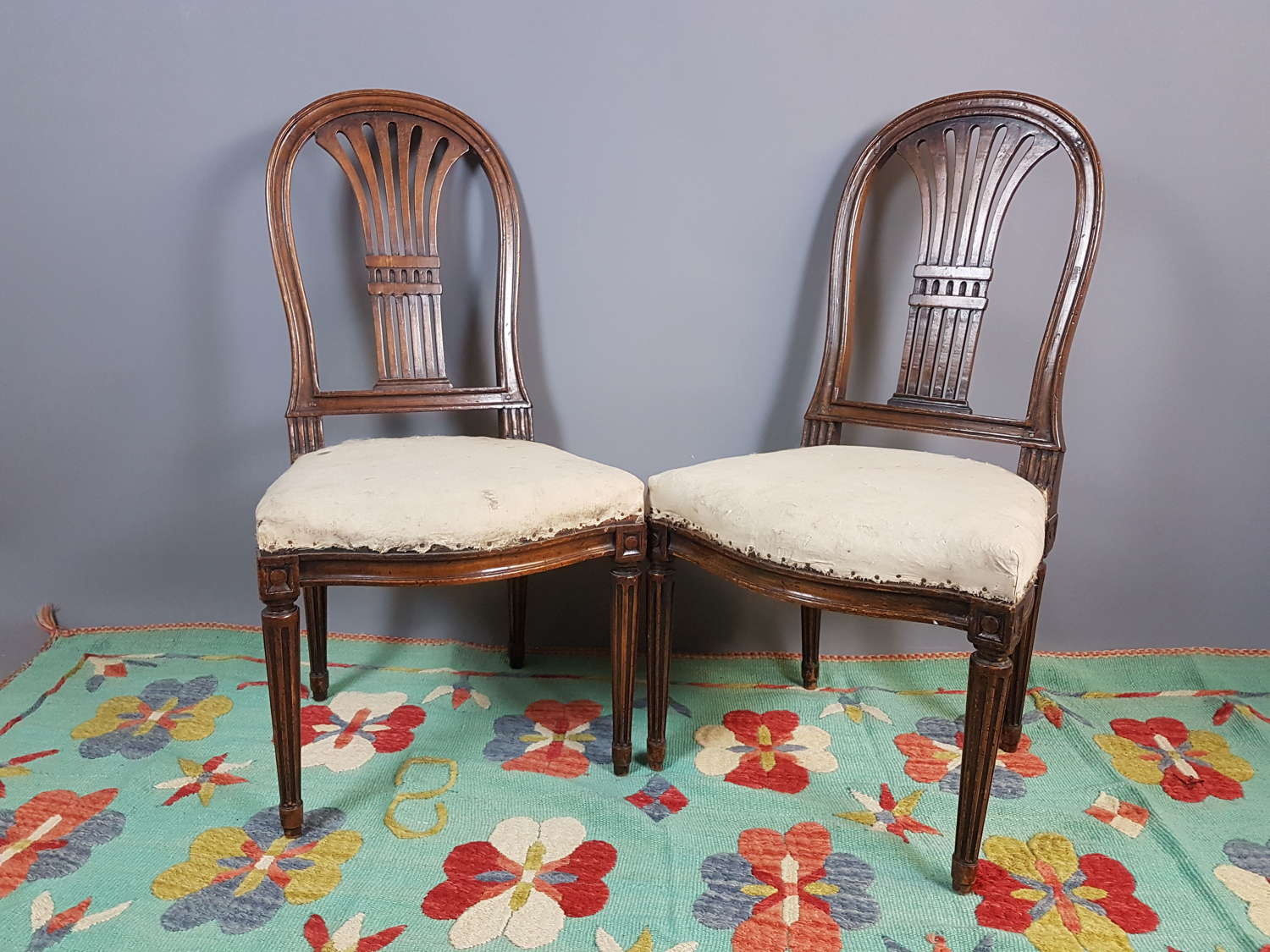 Pair Of Early 20thC Swedish Gustavian Chairs