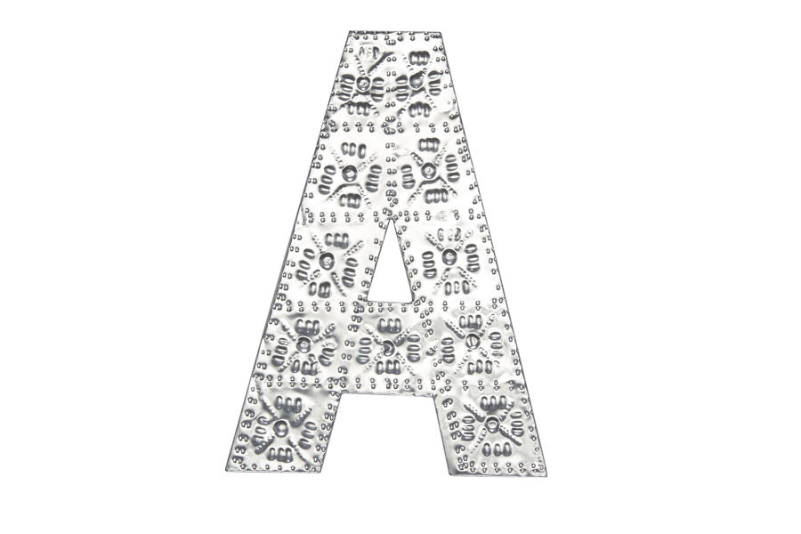 20cm A-Z Aluminium Letters