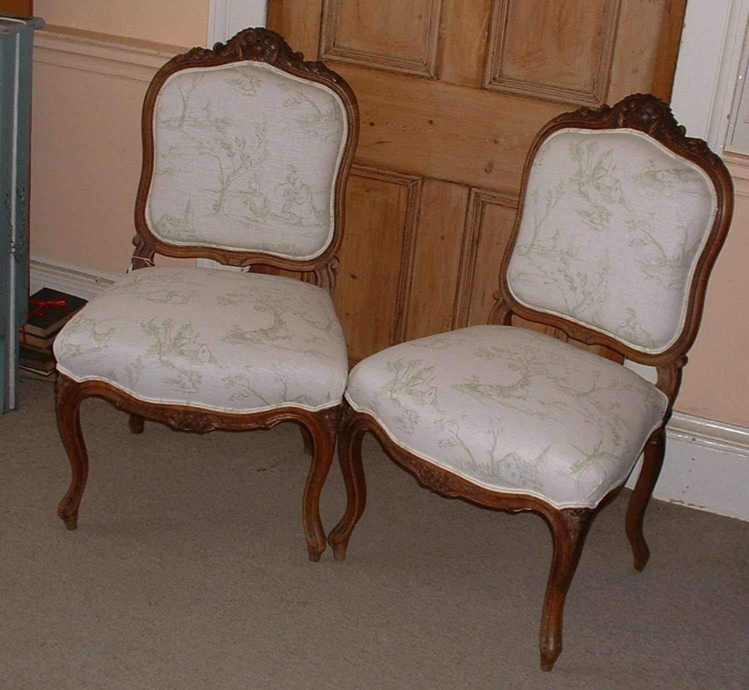 Pair of Salon Chairs c 1880