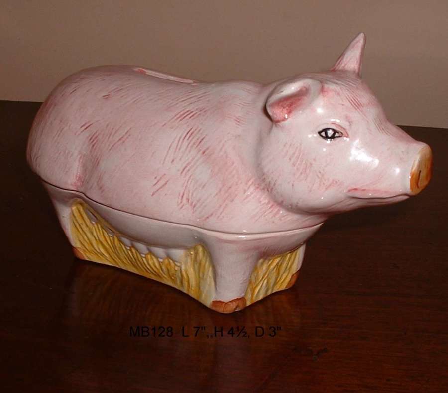 Pig Pate dish and Money Box  Ref MB128