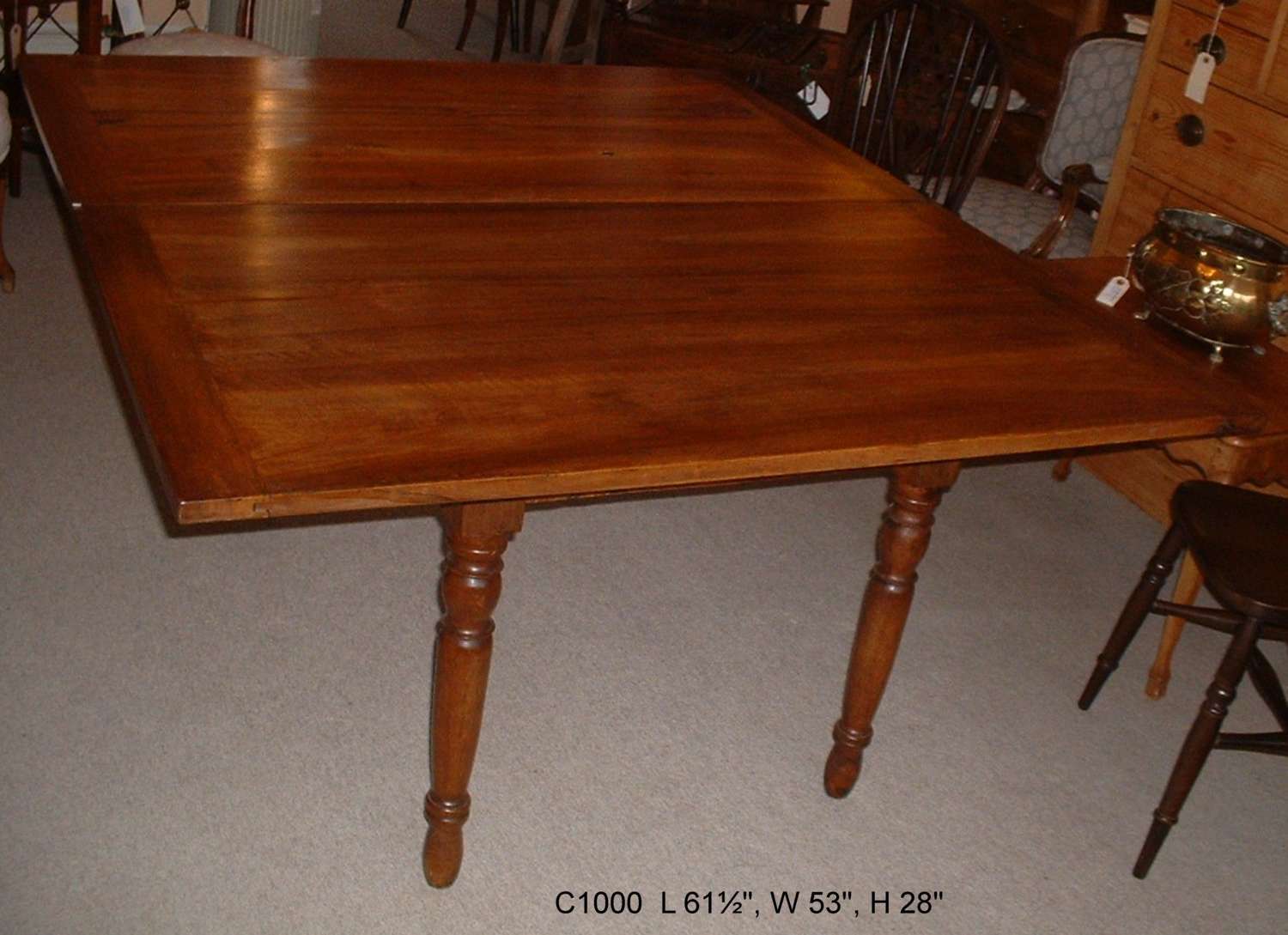 Walnut Turn Over Top Table  Ref C1001