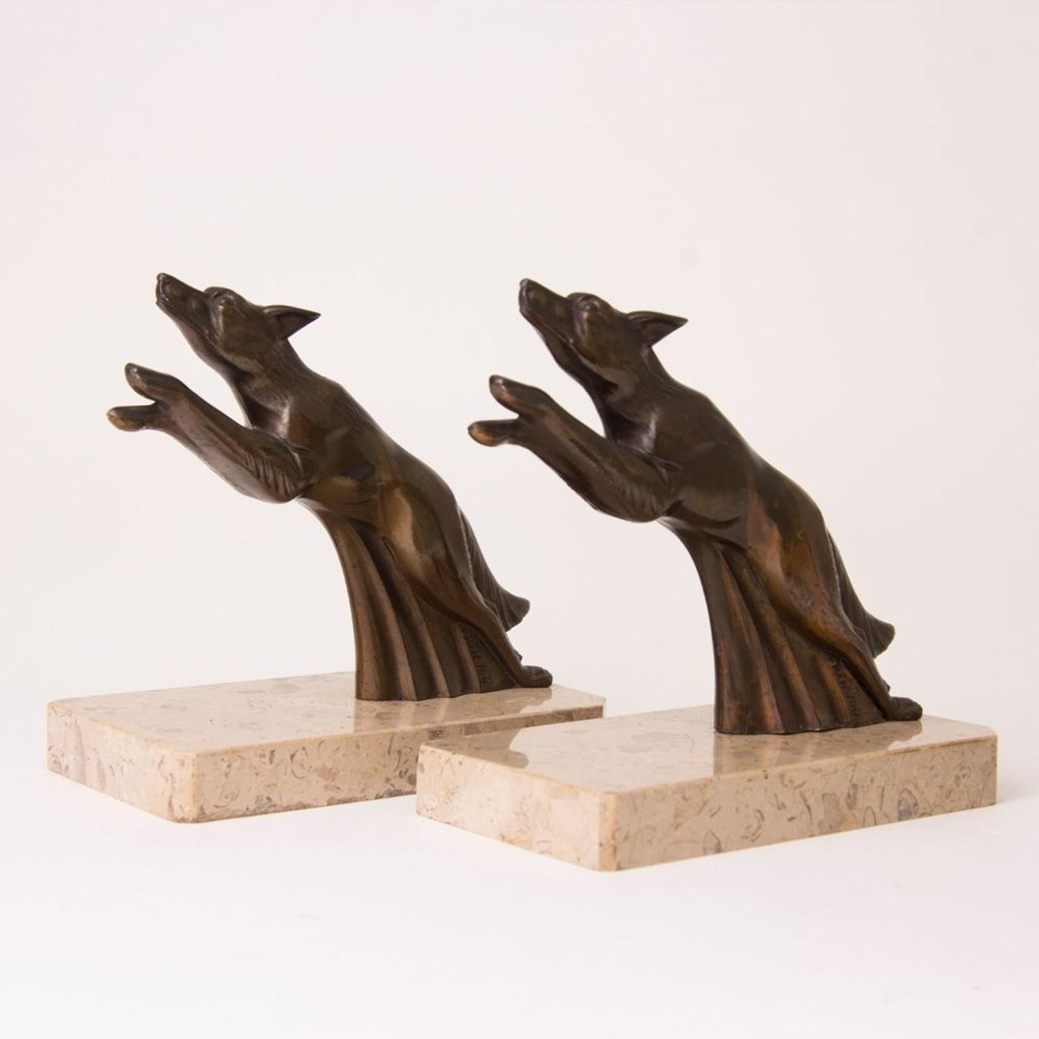Pair of 1920’s Art Deco Bookends