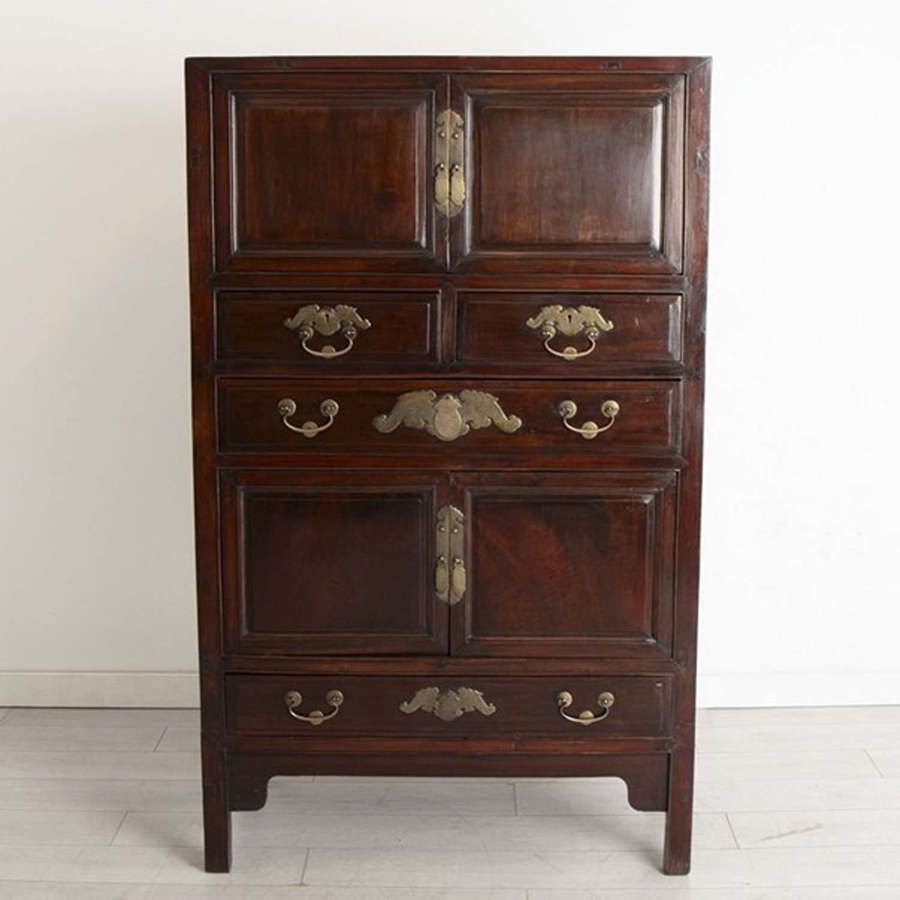 Chinese Lacquered Period Original Storage Cabinet c.1880s