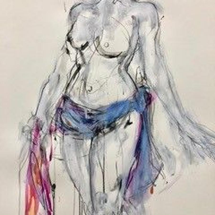 Judith Brenner. Standing Nude.