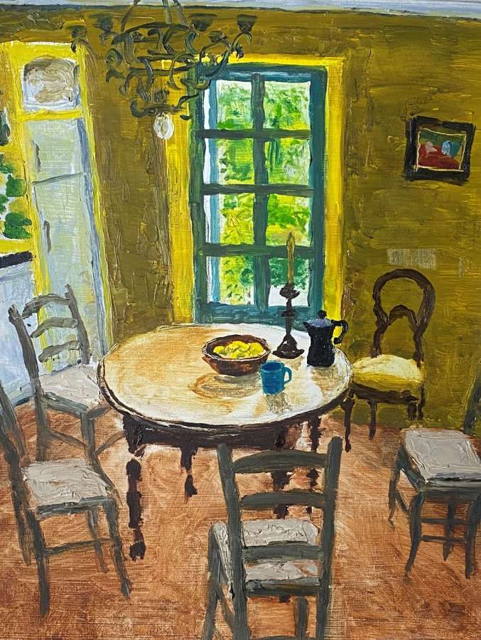 Alex Uxbridge. Yellow Provencal Kitchen.