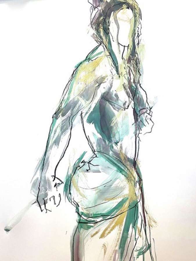 Judith Brenner. Nude Study 8.