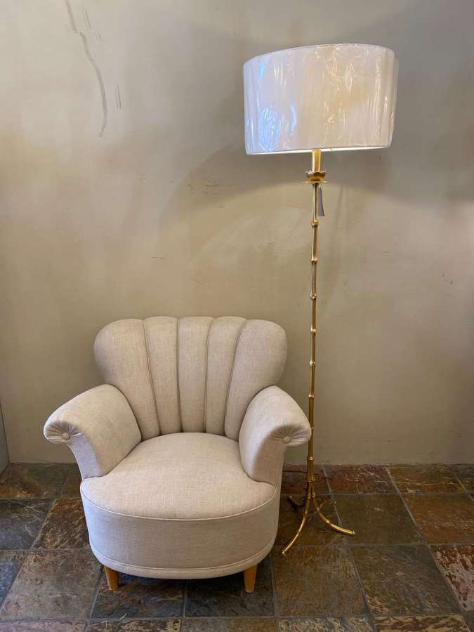A Gilt Bronze Floor Lamp Attrib Maison Bagues