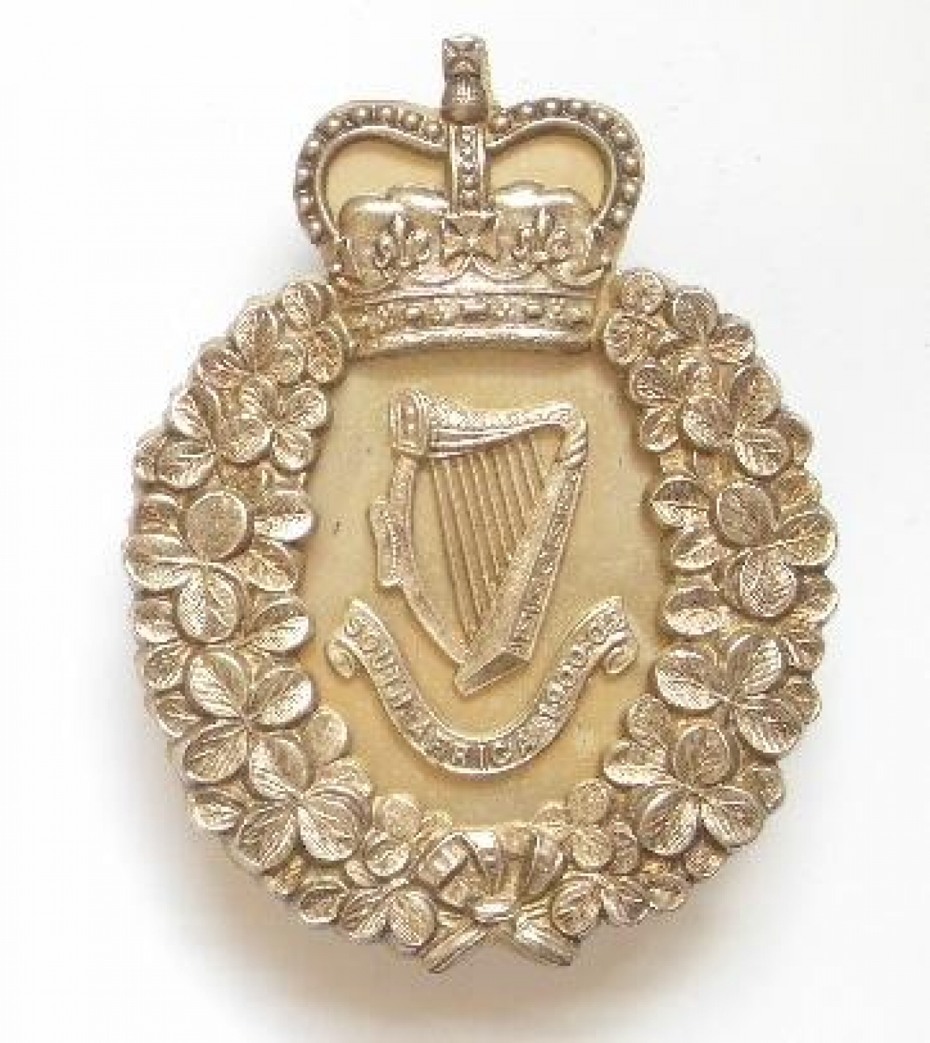 London Irish Rifles silver pouch belt plate