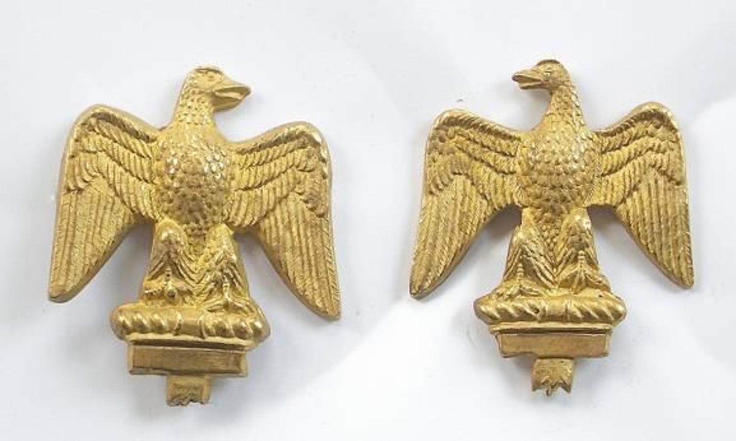 Essex Regiment pair of Officer’s gilt collar badges.