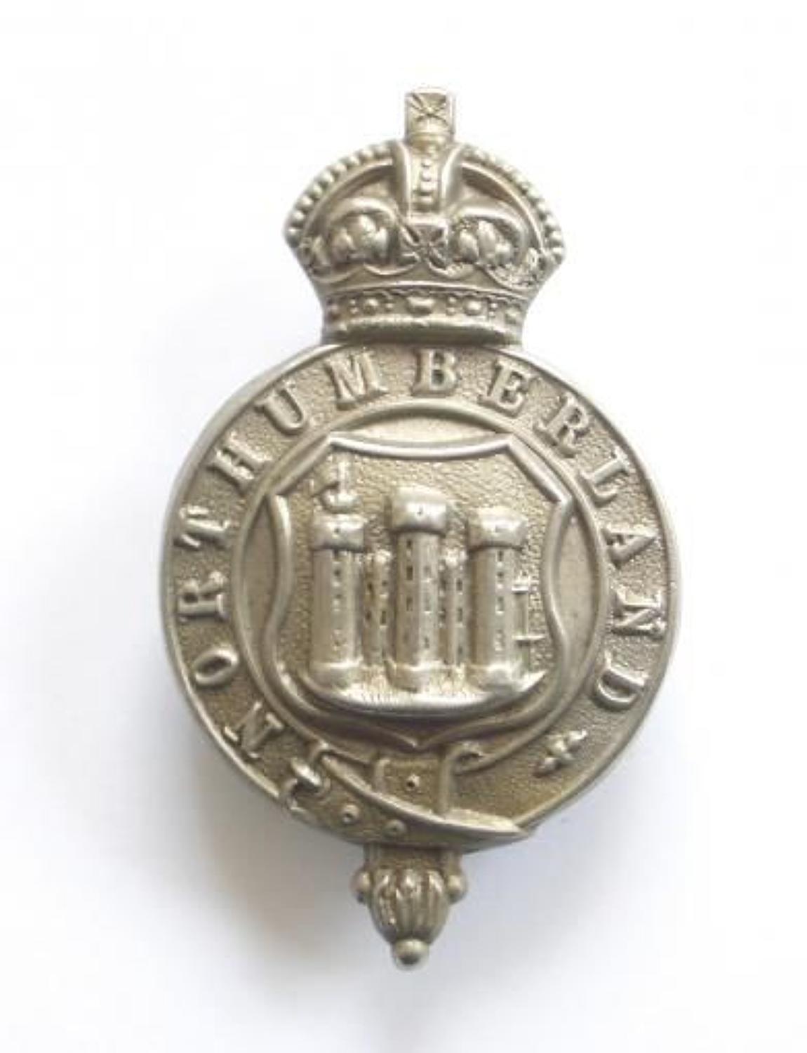 Northumberland Police Cap Badge, probaby Edwardian