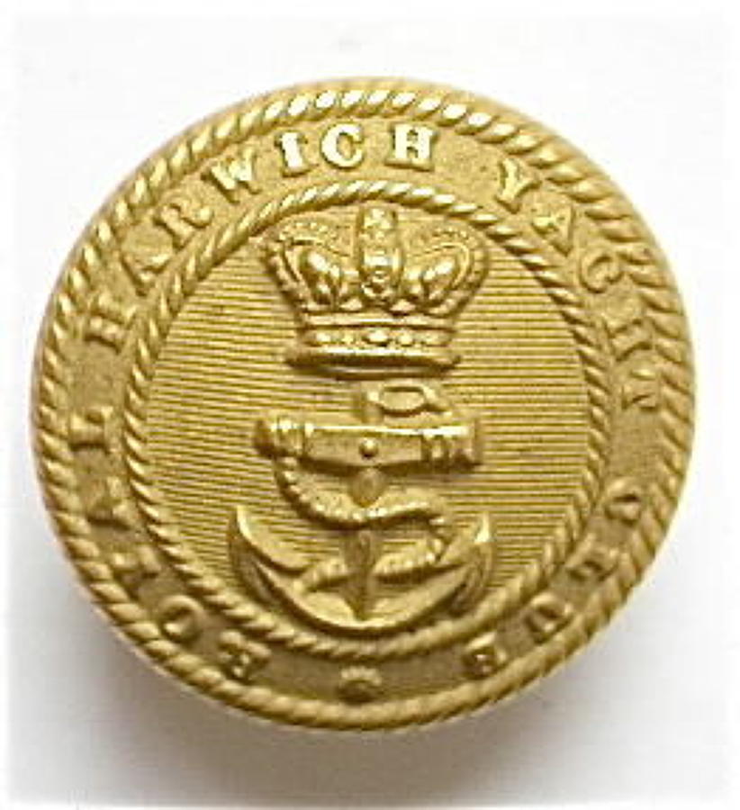 Royal Harwich Yacht Club Victorian gilt button