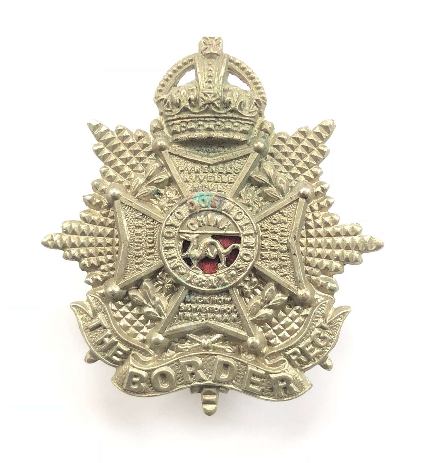 Border Regiment small Edwardian OR’s cap badge circa 1901-05