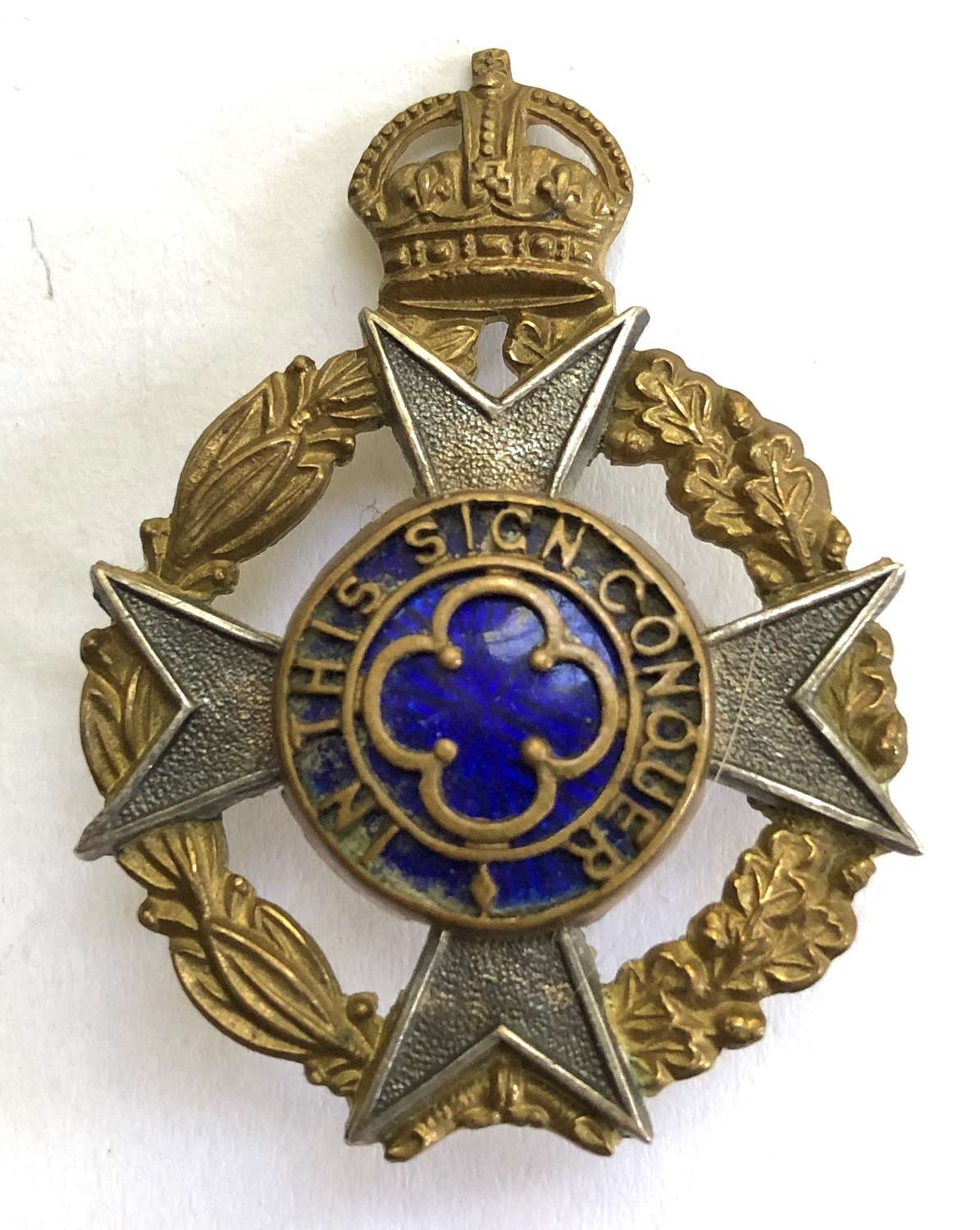 Royal Army Chaplain’s Department pre 1952 dress cap badge