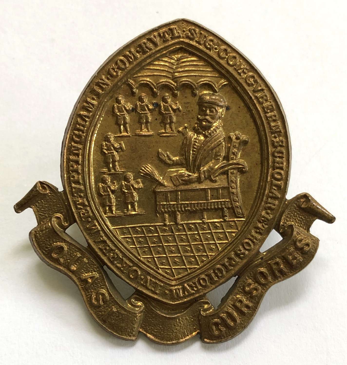 Uppingham School, Rutland OTC brass cap badge
