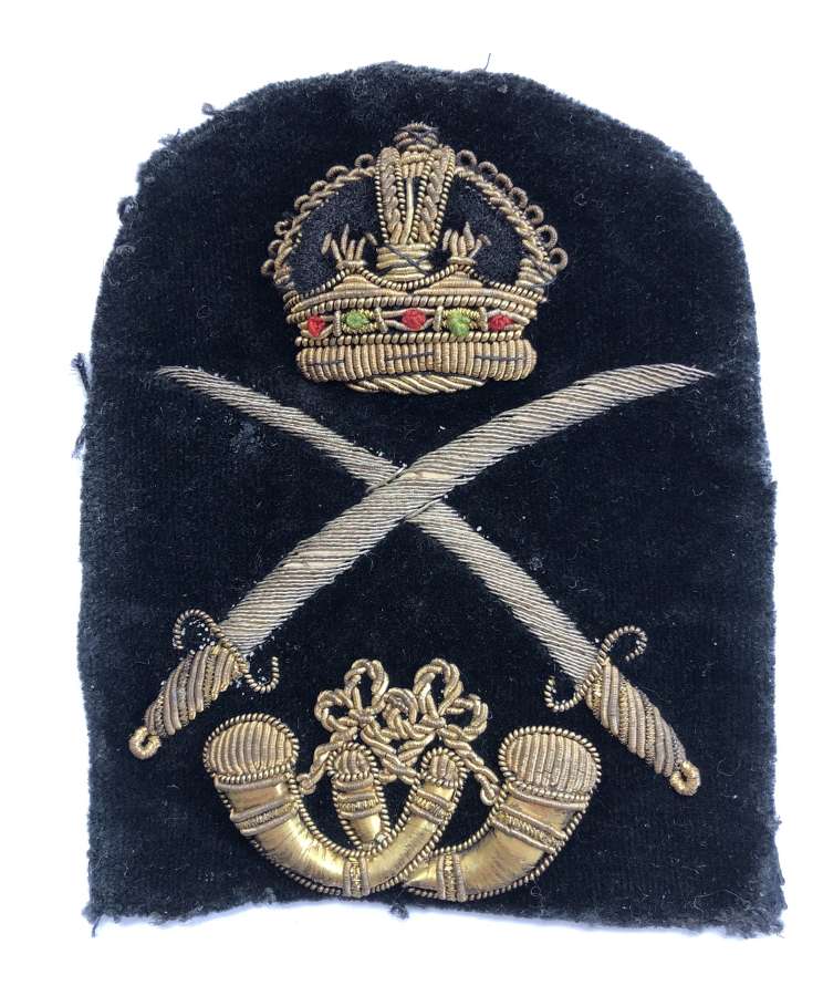 Colour Sergeant Rife Regiment bullion rank badge circa 1901-1915