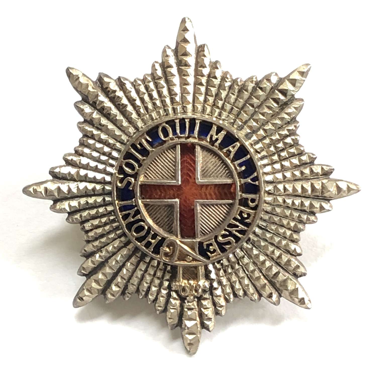 Coldstream Guards Warrant Officer’s silver, gilt & enamel cap star