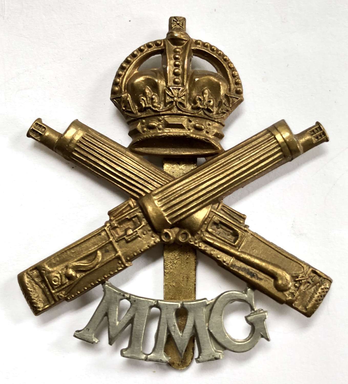 Motor Machine Gun WW1 OR’s bi-metal cap badge
