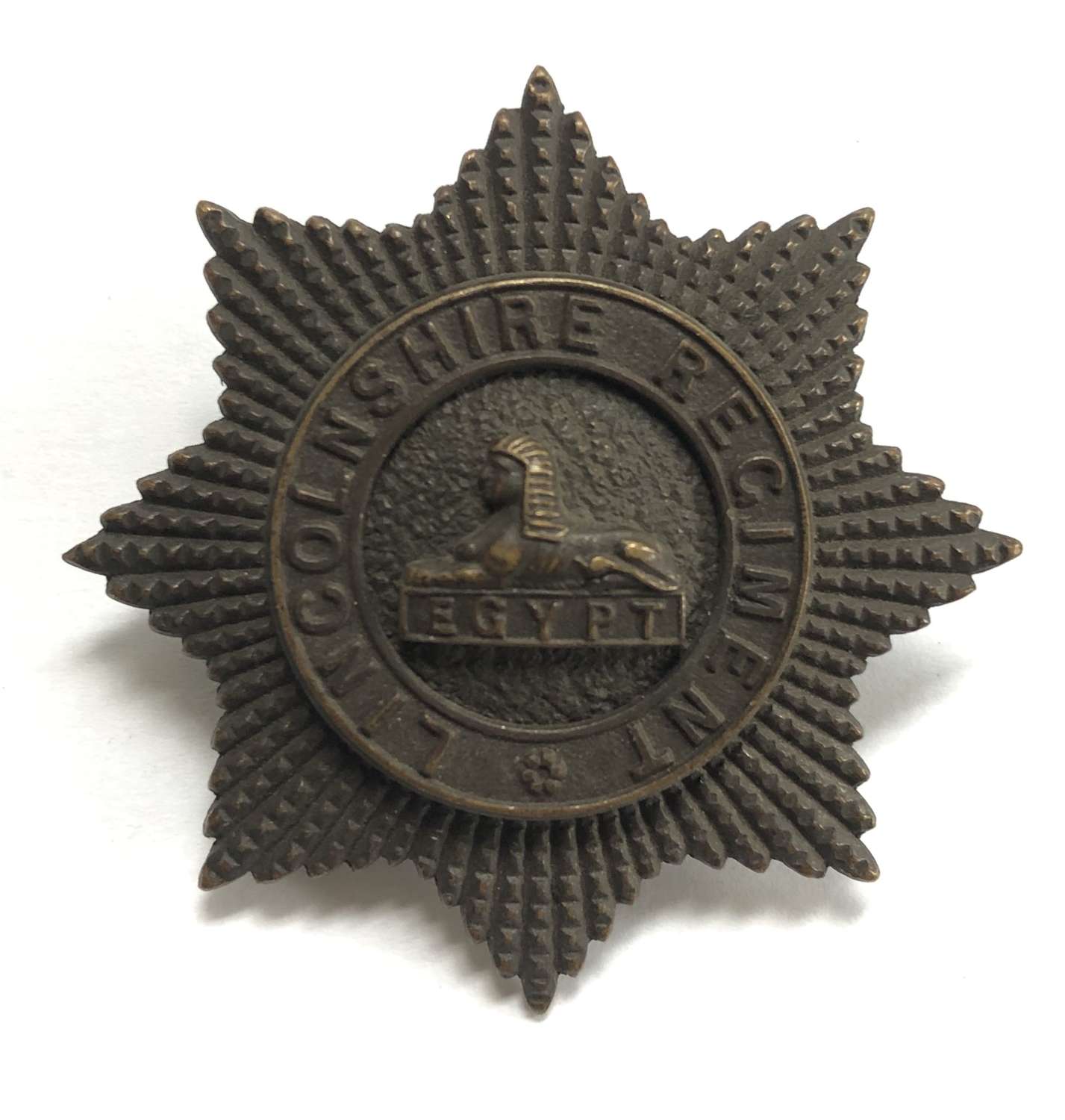 Lincolnshire Regiment post 1902 large OSD cap badge