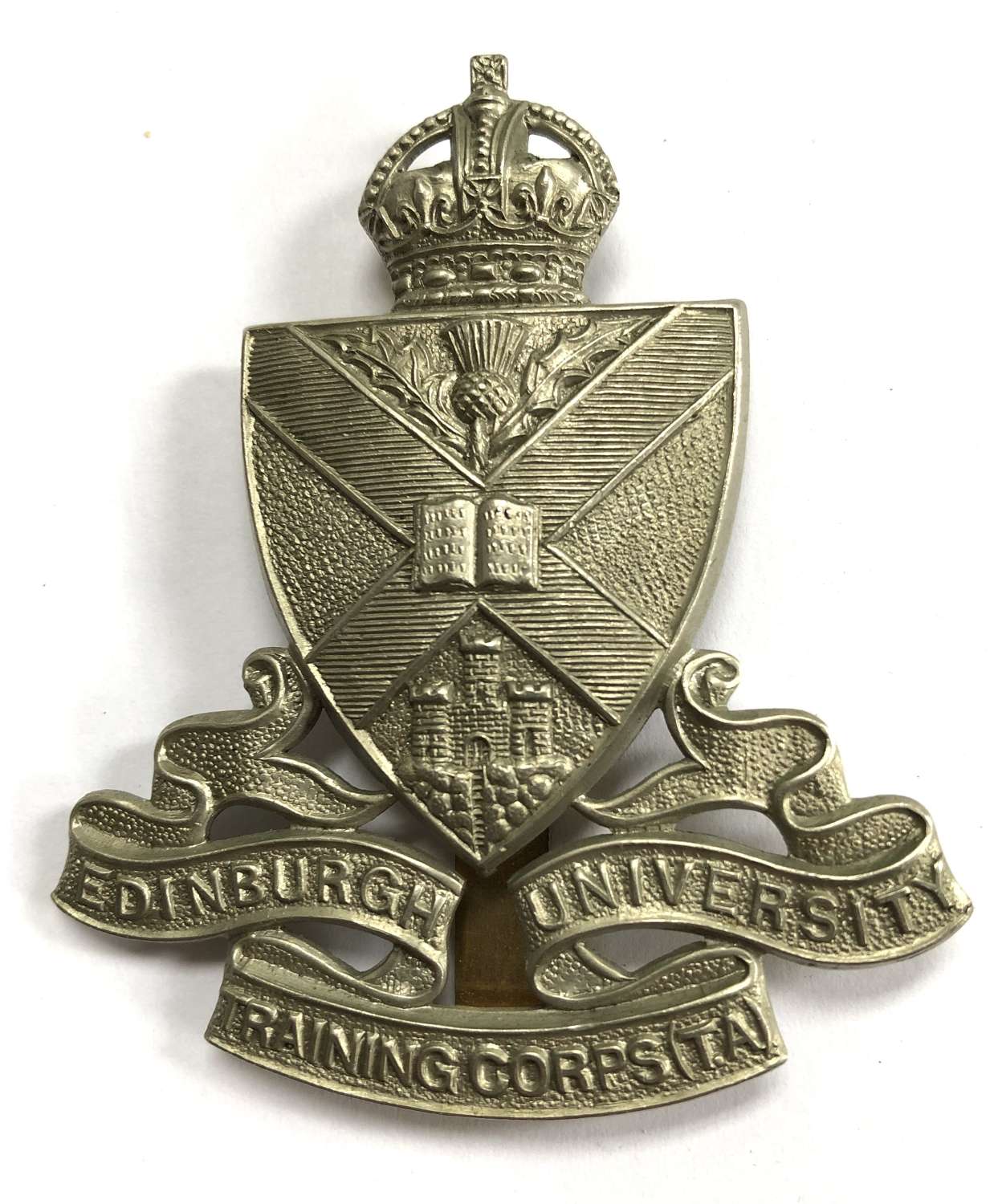 Edinburgh University Training Corps (TA) cap / glengarry badge