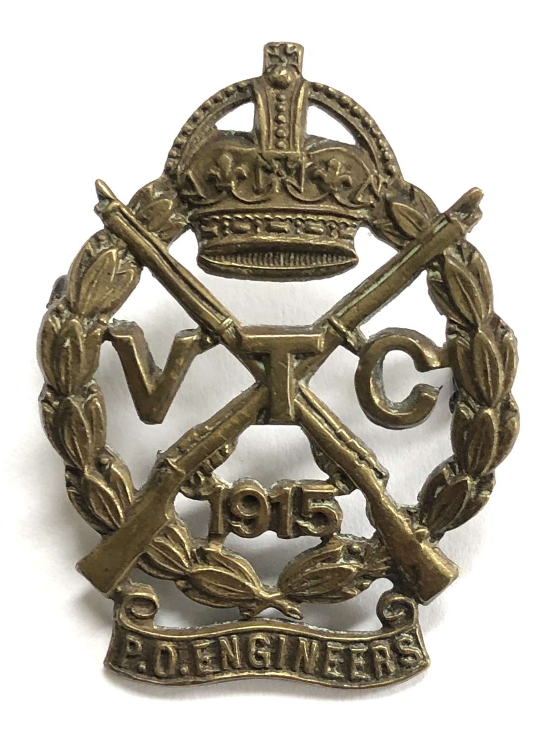 Post Office Engineers 1915 VTC cap badge by Gaunt