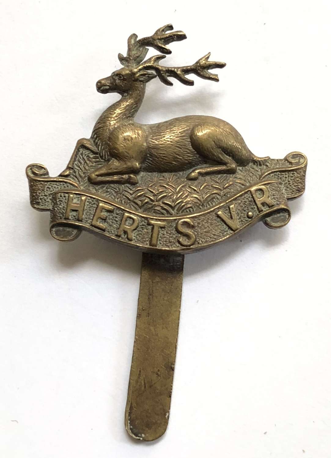 Hertfordshire Volunteer Regiment WW1 VTC cap badge