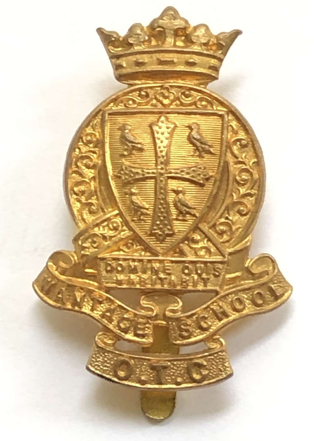 King Alfred’s School OTC, Wantage pre 1940 brass cap badge
