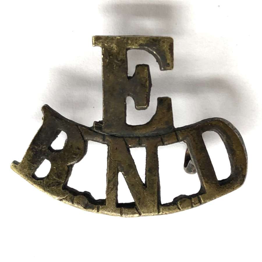 E / RND Royal Naval Division Engineers WW1 shoulder title