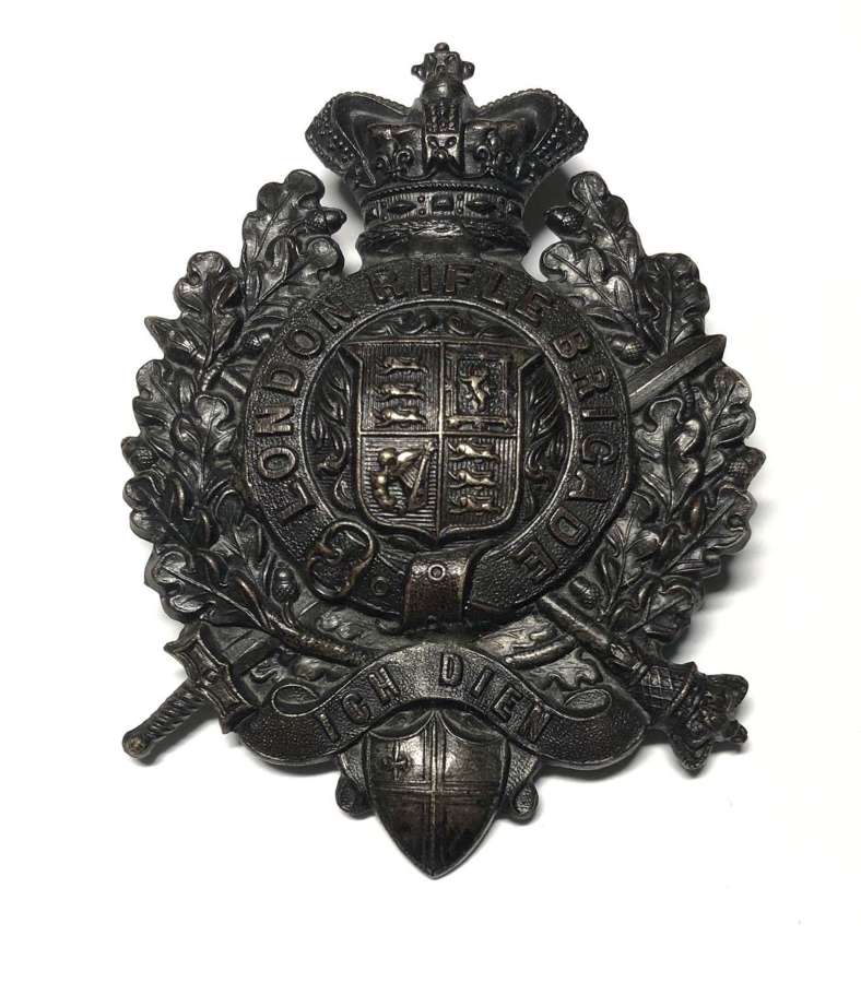 London Rifle Brigade Victorian glengarry badge
