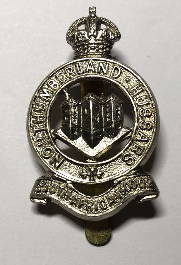 Northumberland Hussars cap badge by J.R.Gaunt, London c1950-52