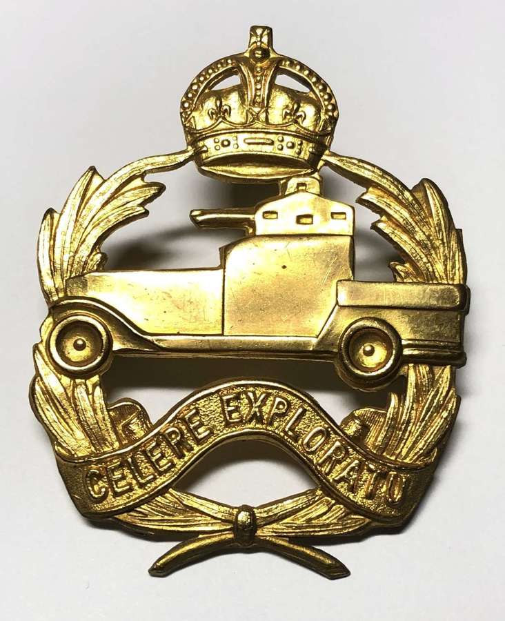 1st Australian Armoured Car Regiment first type hat badge c1930-42