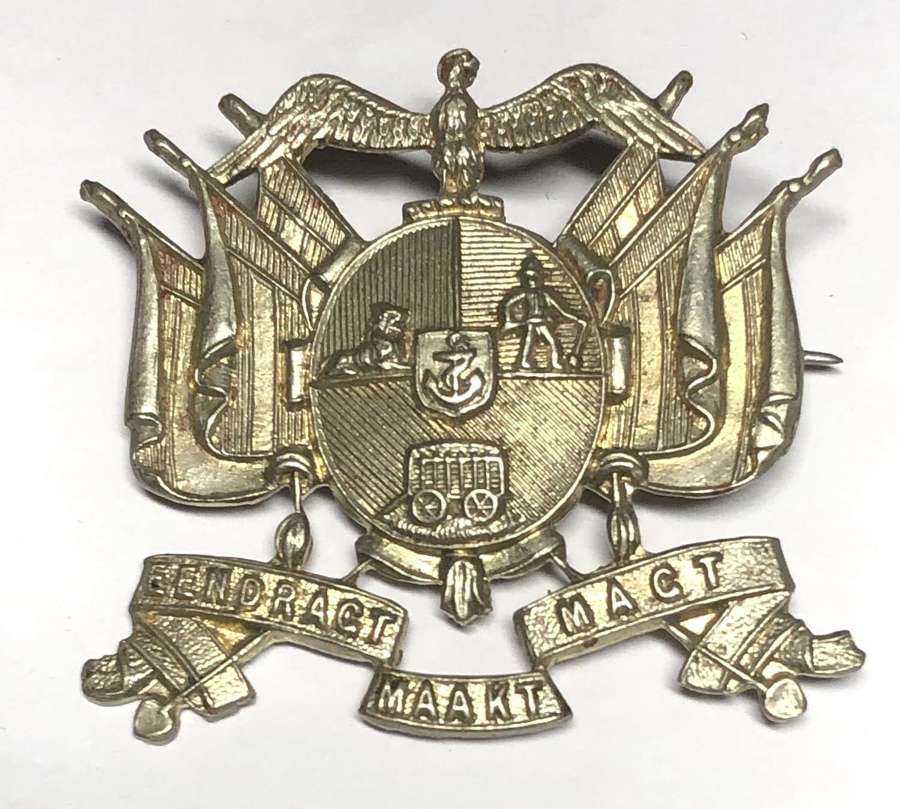 South African Transvaal Staats Artillerie cap badge circa 1874-1901