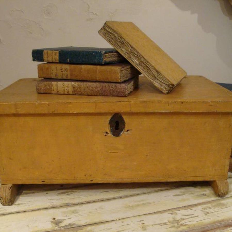 18th century French Wooden Trunk