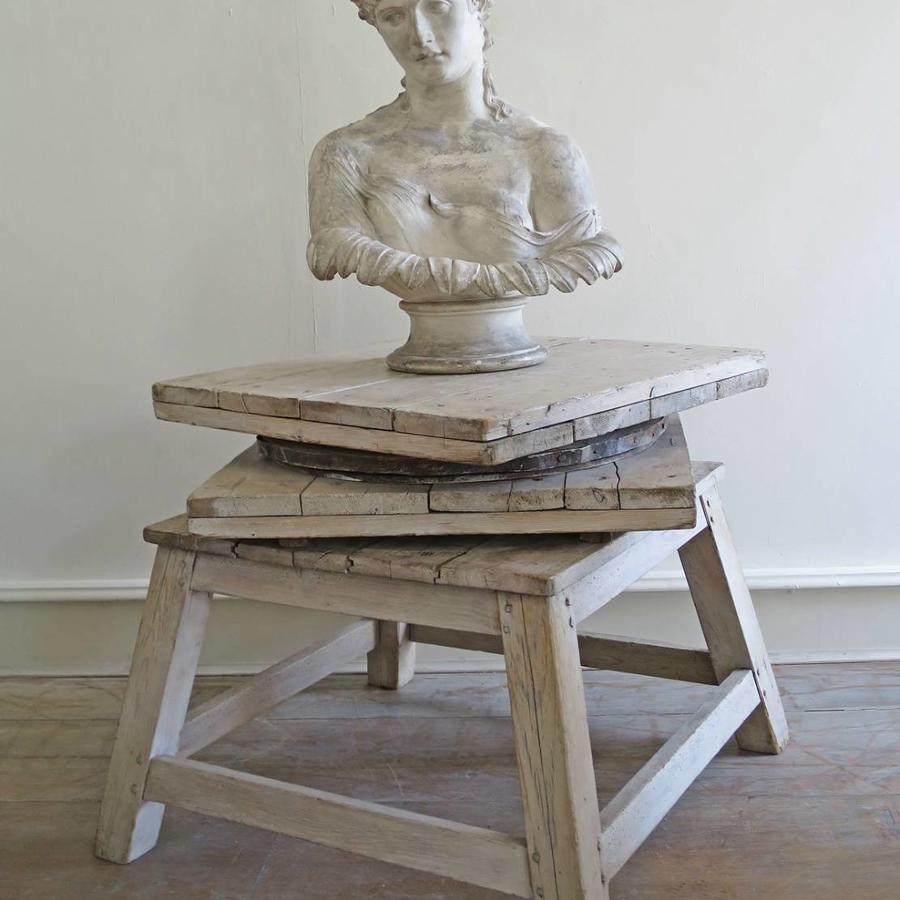 Large 19th c French Sculptor`s Stand