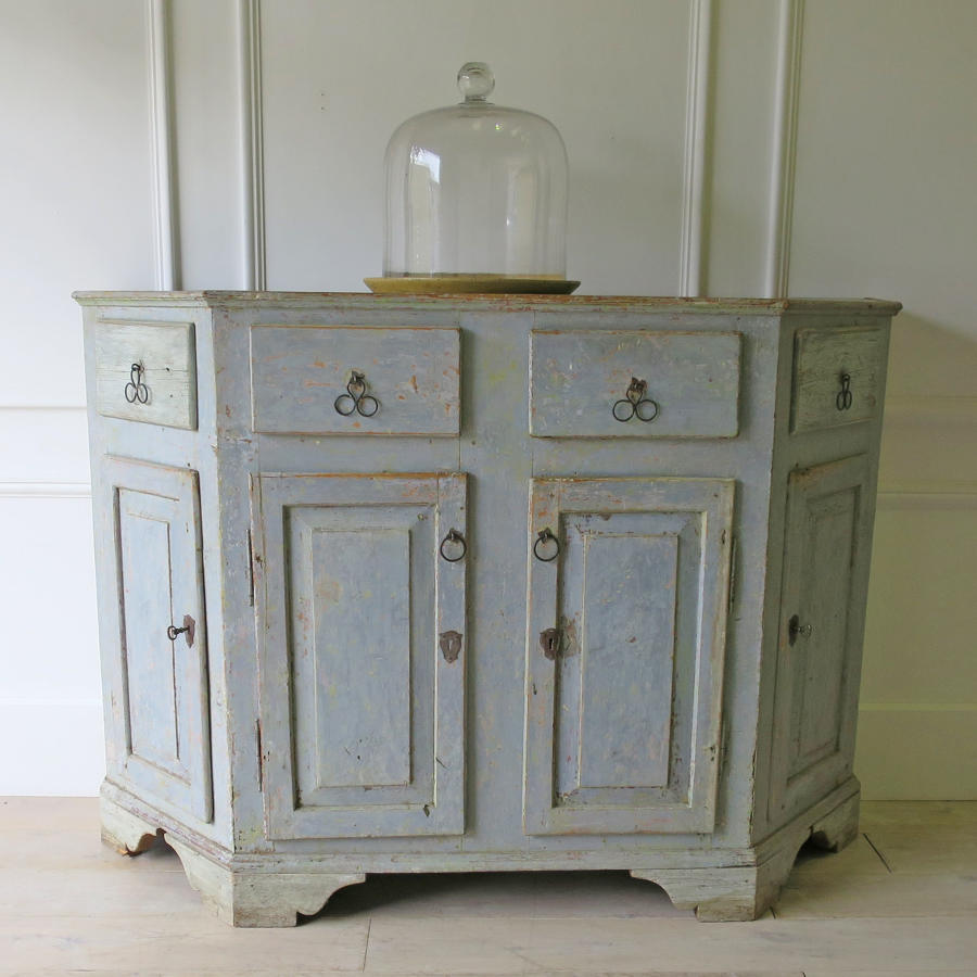 18th c Italian Painted Buffet with original paint