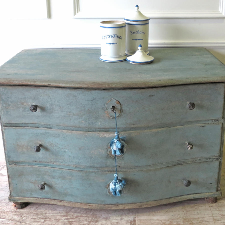 Early 19th c French Blue Commode circa 1820