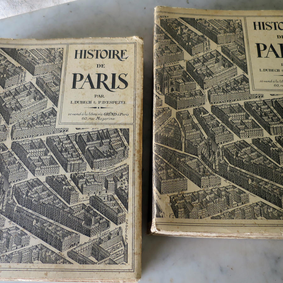 2 volumns of "Histoire de Paris" Printed 1931