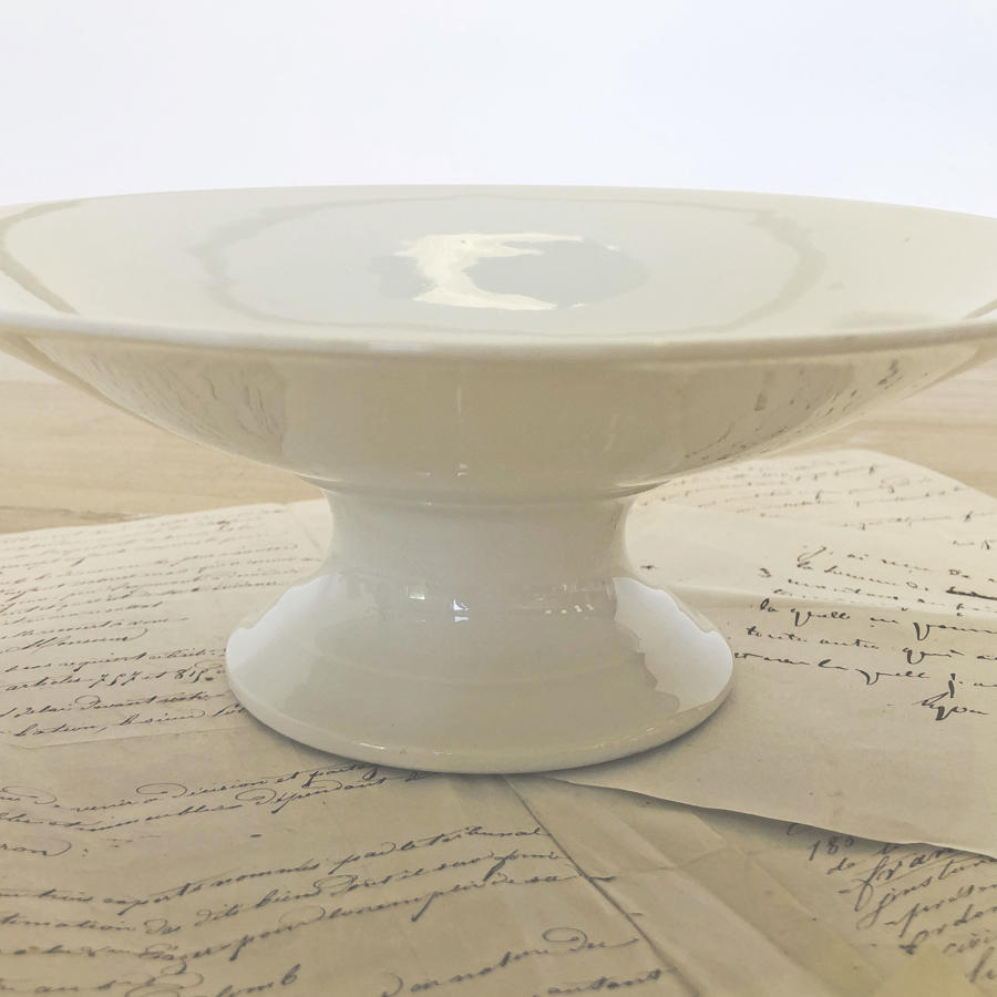 White porcelain French high raised Fruit Bowl - circa 1920