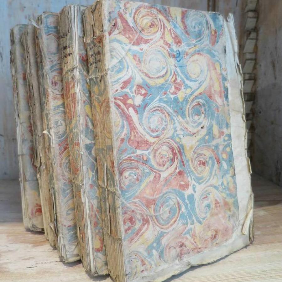 Set of 5 18th c French Books