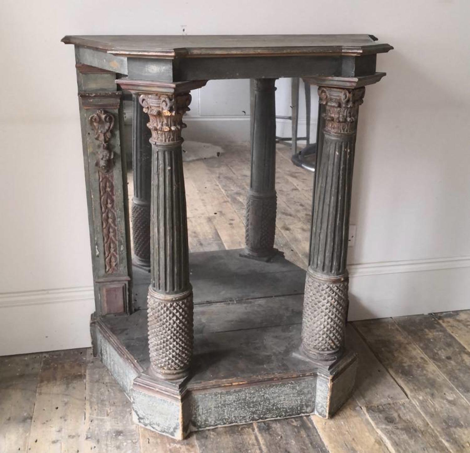 Nineteenth century painted console table