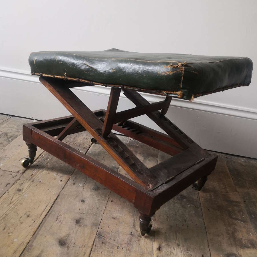 19th century adjustable foot stool