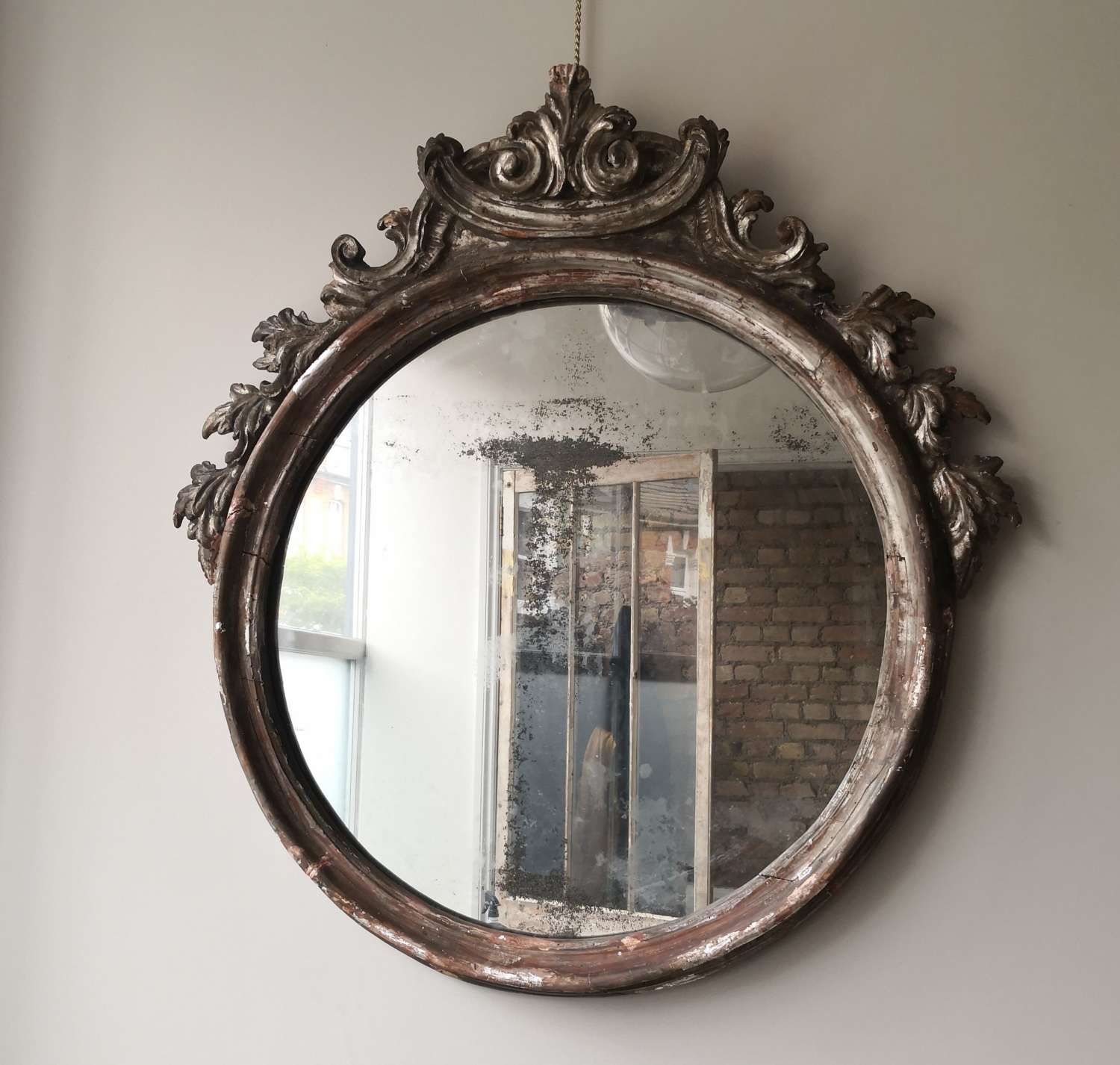 Very large 19th century Italian mirror