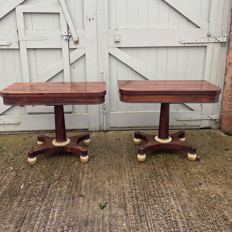 A pair of 19th century occasional tables